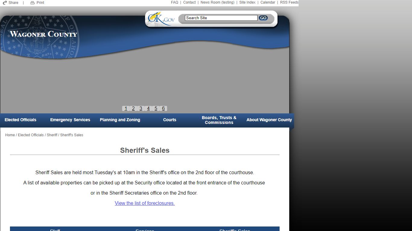 Wagoner County - Sheriff's Sales - Oklahoma